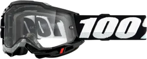 100% Accuri 2 Enduro Goggles - Black - Clear 50015-00001