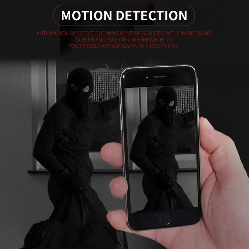 1080P HD Wifi Mini Security Camera | Wide Angle | Motion Detection | Night Vision | TF Card Support