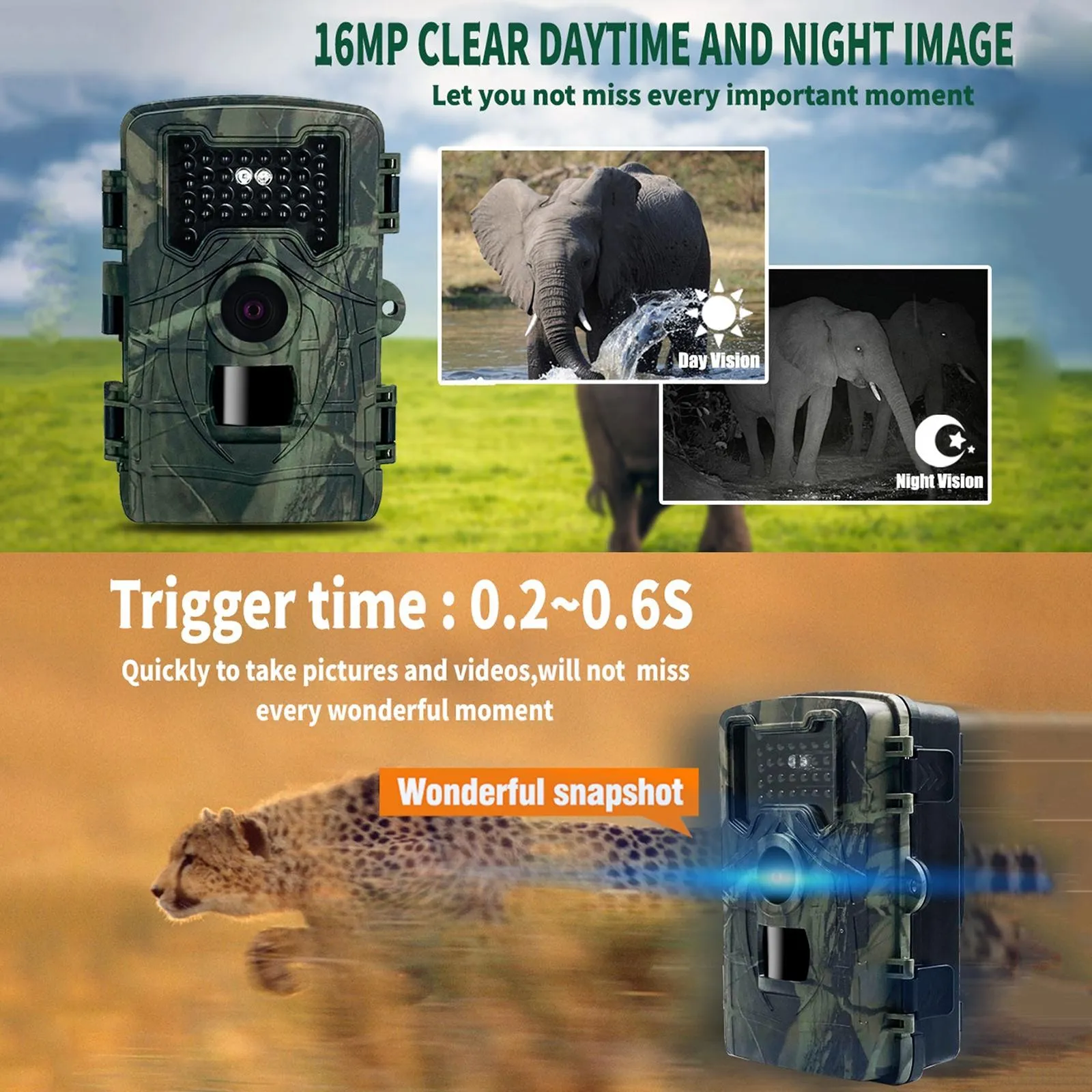 2 LCD Infrared Night Vision Trail Camera | Wildlife Hunting