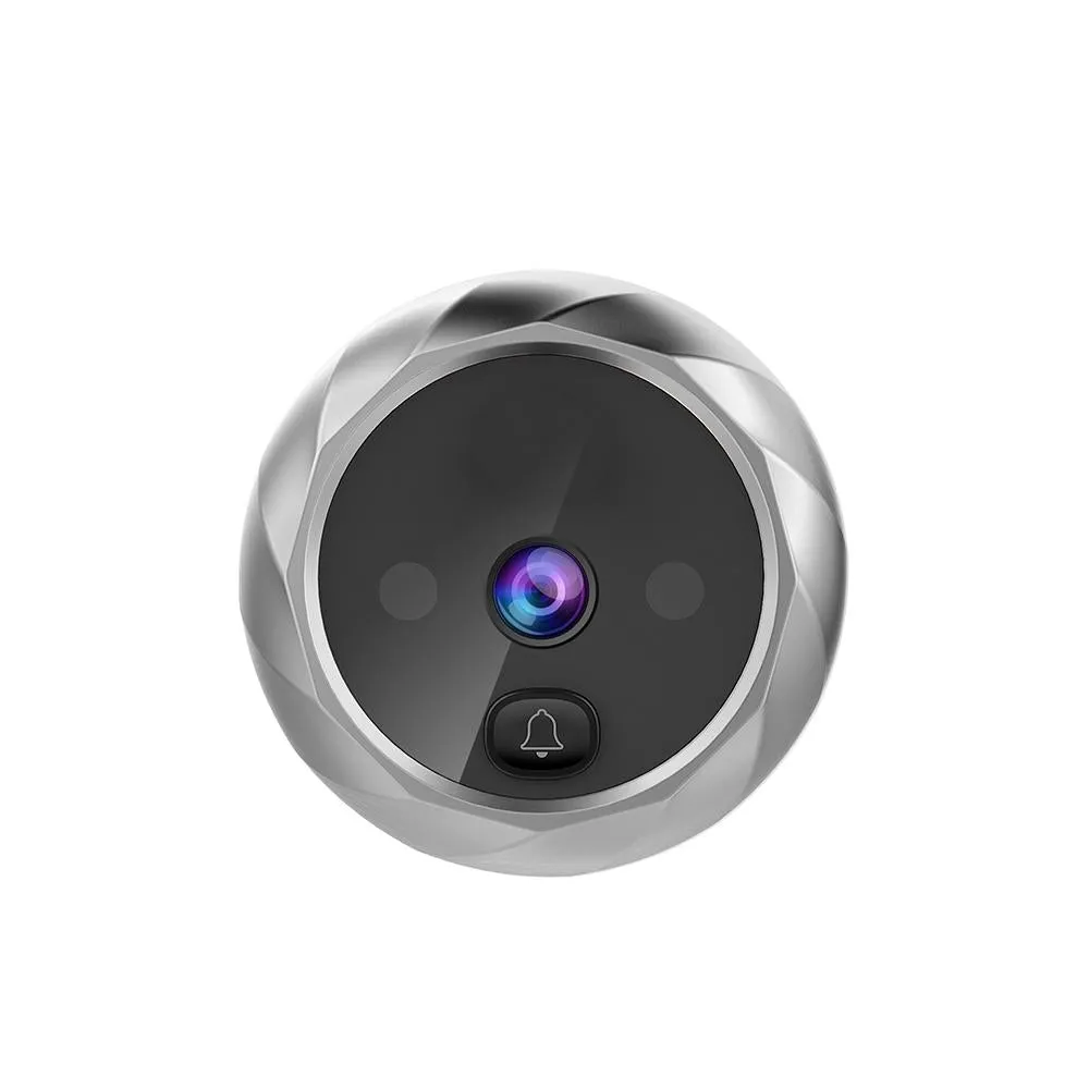 2.8" LCD Screen Cat Eye Doorbell with Night Vision | Gold