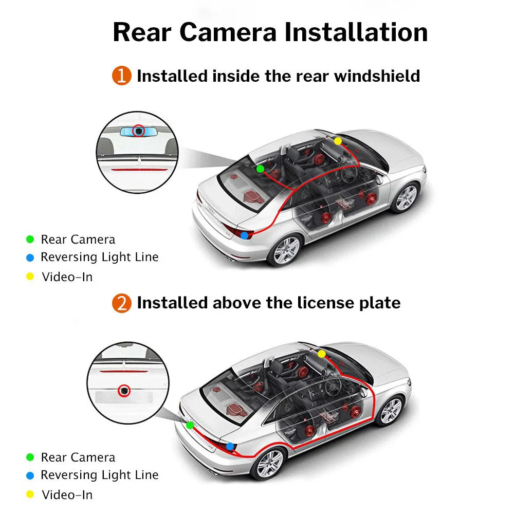3 Channel Car DVR | HD 1080P | Vehicle Dash Cam | Three-Way Camera | DVR Recorder | 32GB Card