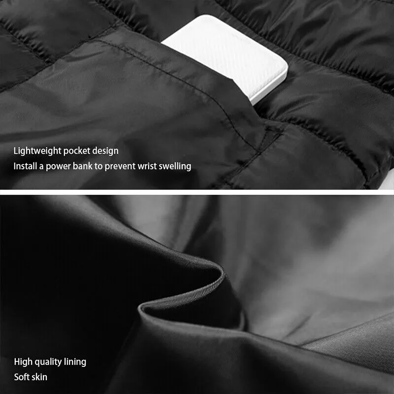 3XL Electric Vest Heated Jacket | USB Thermal Warm Heat Pad | Winter Body Warmer | Unisex