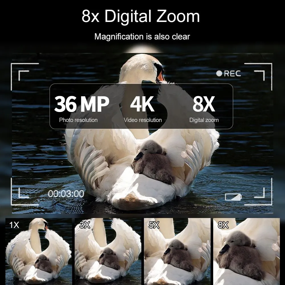 4K Infrared Night Vision Binoculars | 3.2" TFT Screen