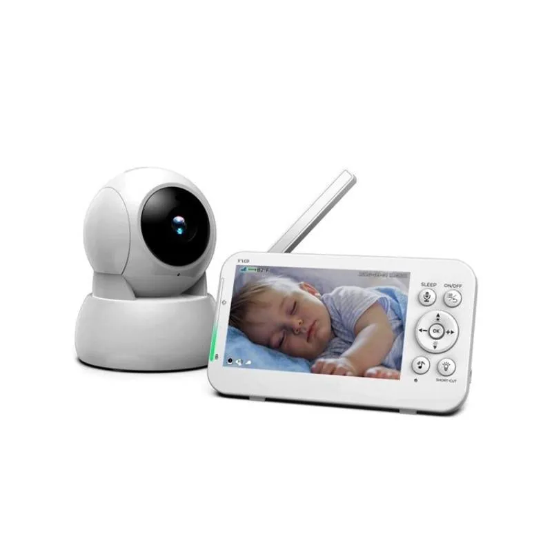 5-Inch Wireless Baby Monitor | Infrared Night Vision | Two-Way Intercom
