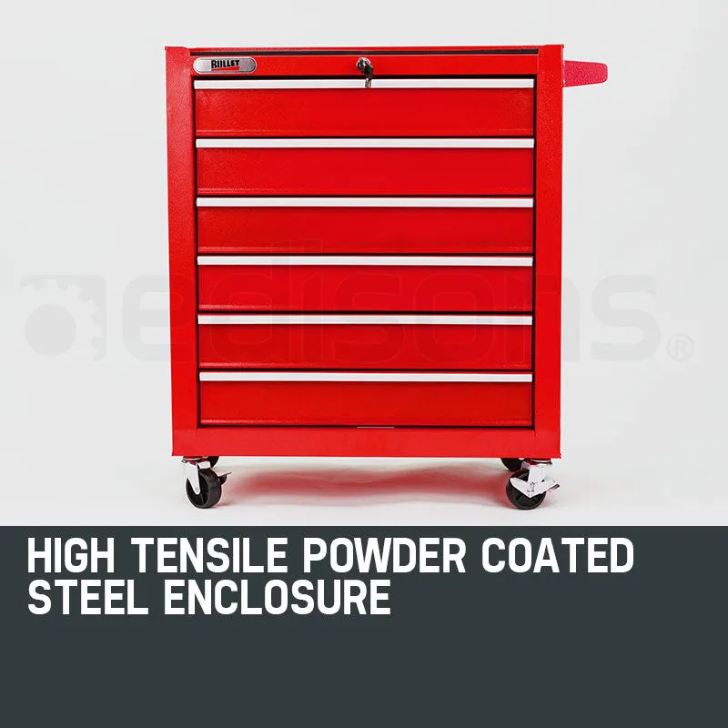 6 Drawer Tool Box Cabinet Trolley for Garage Toolbox Storage