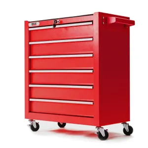 6 Drawer Tool Box Cabinet Trolley for Garage Toolbox Storage