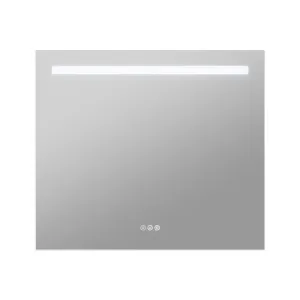 ANZZI 28-in. x 32-in. LED Front/Top/Bottom Light Bathroom Mirror with Defogger