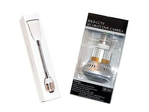 ATM Security Camera Light Bulb Design Surveillance Motion Detect DVR