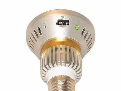 ATM Security Camera Light Bulb Design Surveillance Motion Detect DVR