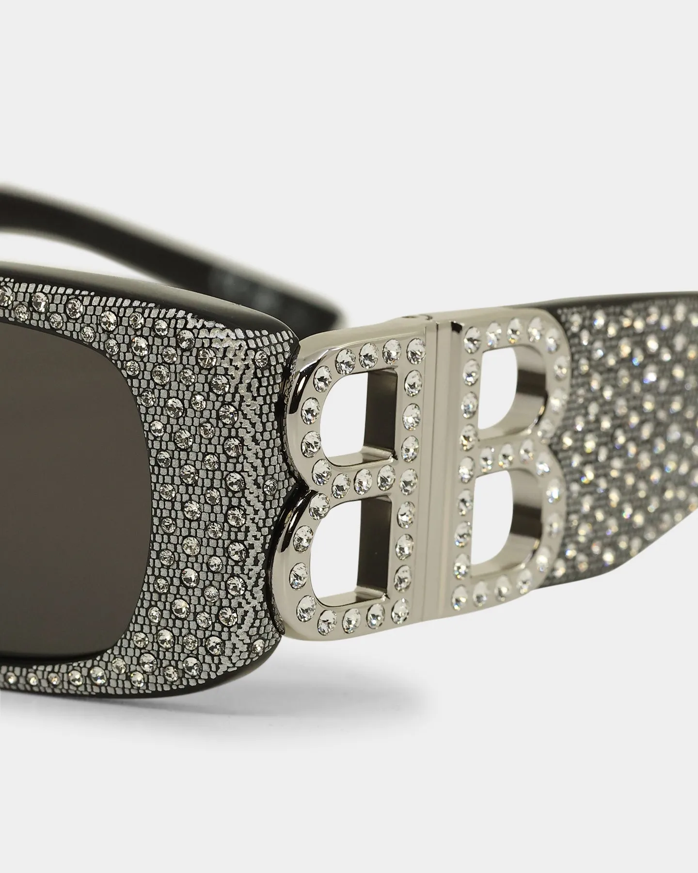 Balenciaga BB0096S-013 Balenciaga Dynasty Shiny Black/Smoke