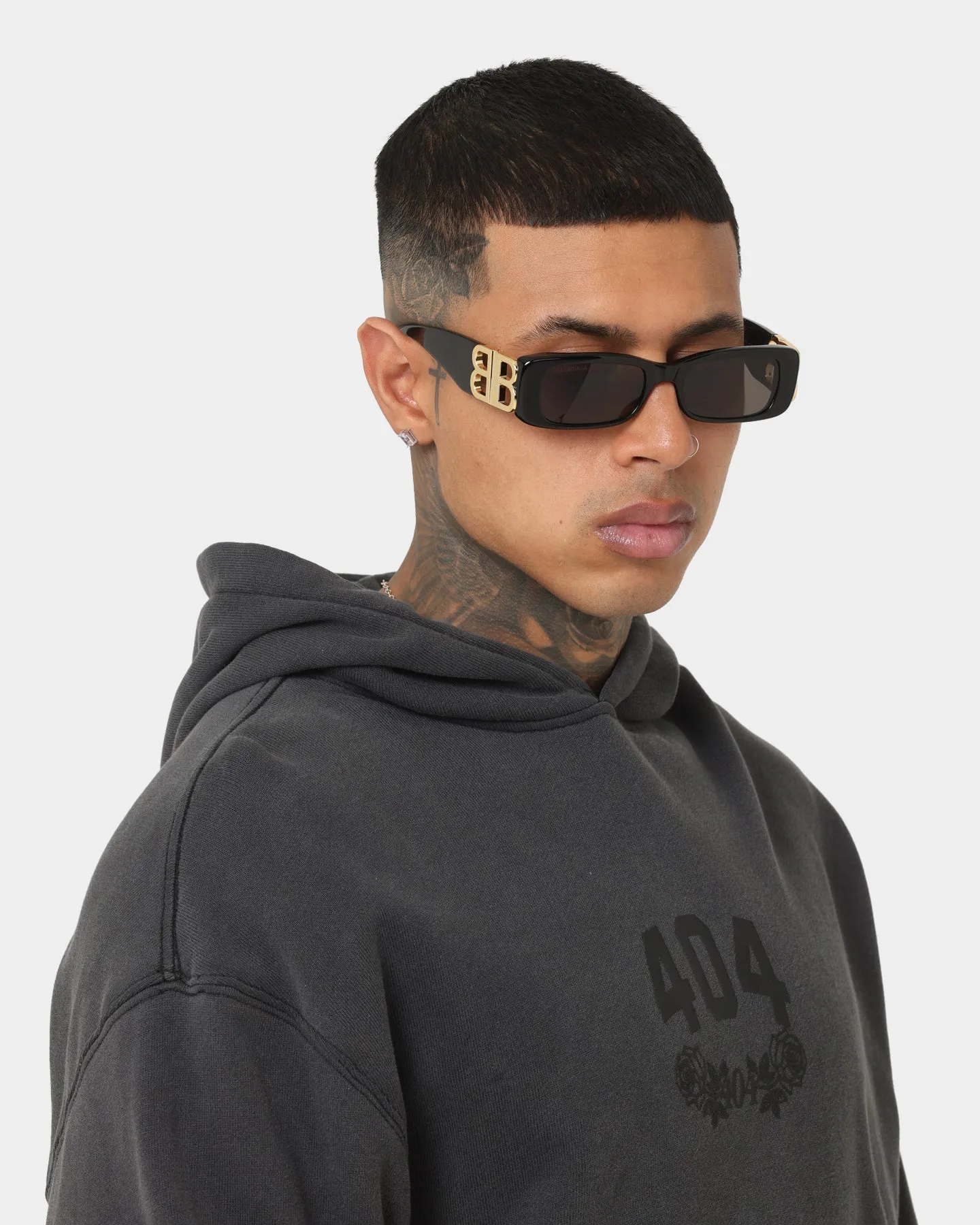 Balenciaga BB0096S001 Dynasty Sunglasses Black