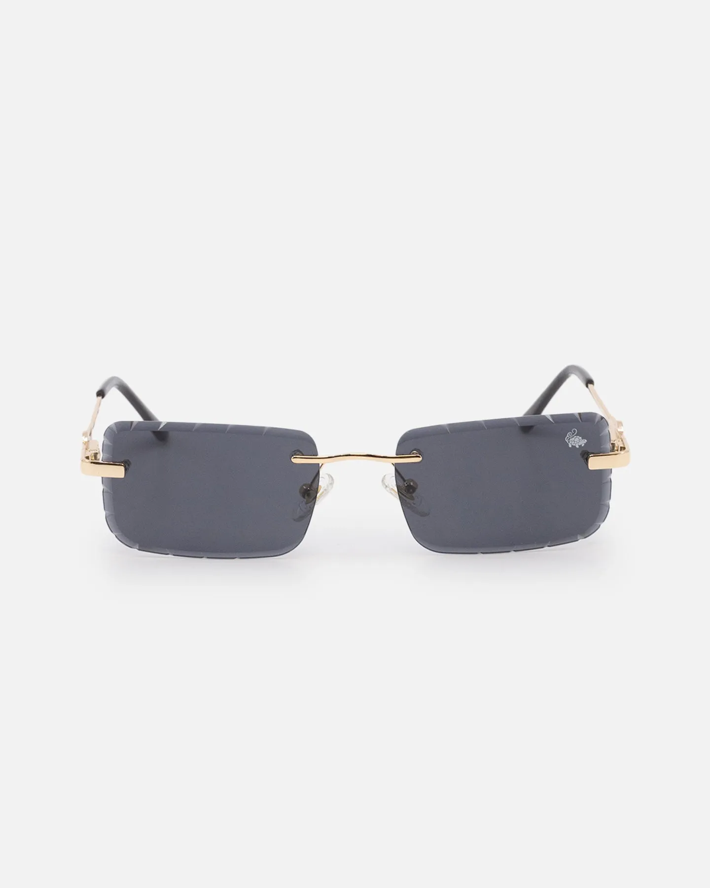 Belvoir & Co Diamond Cut Hampton Sunglasses Black/Gold