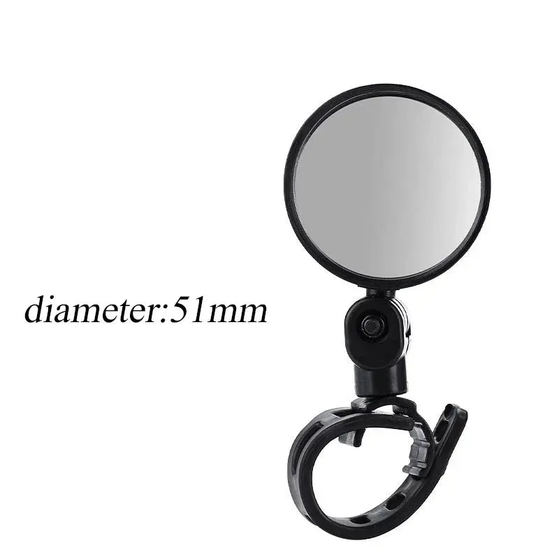 Bicycle Rearview Mirror 360 Degree Rotation Convex Mirror Handlebar Mount Cycling Bike Rear View Mirrors Bicycle Accessories