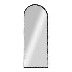 Black Beaded Floor Mirror