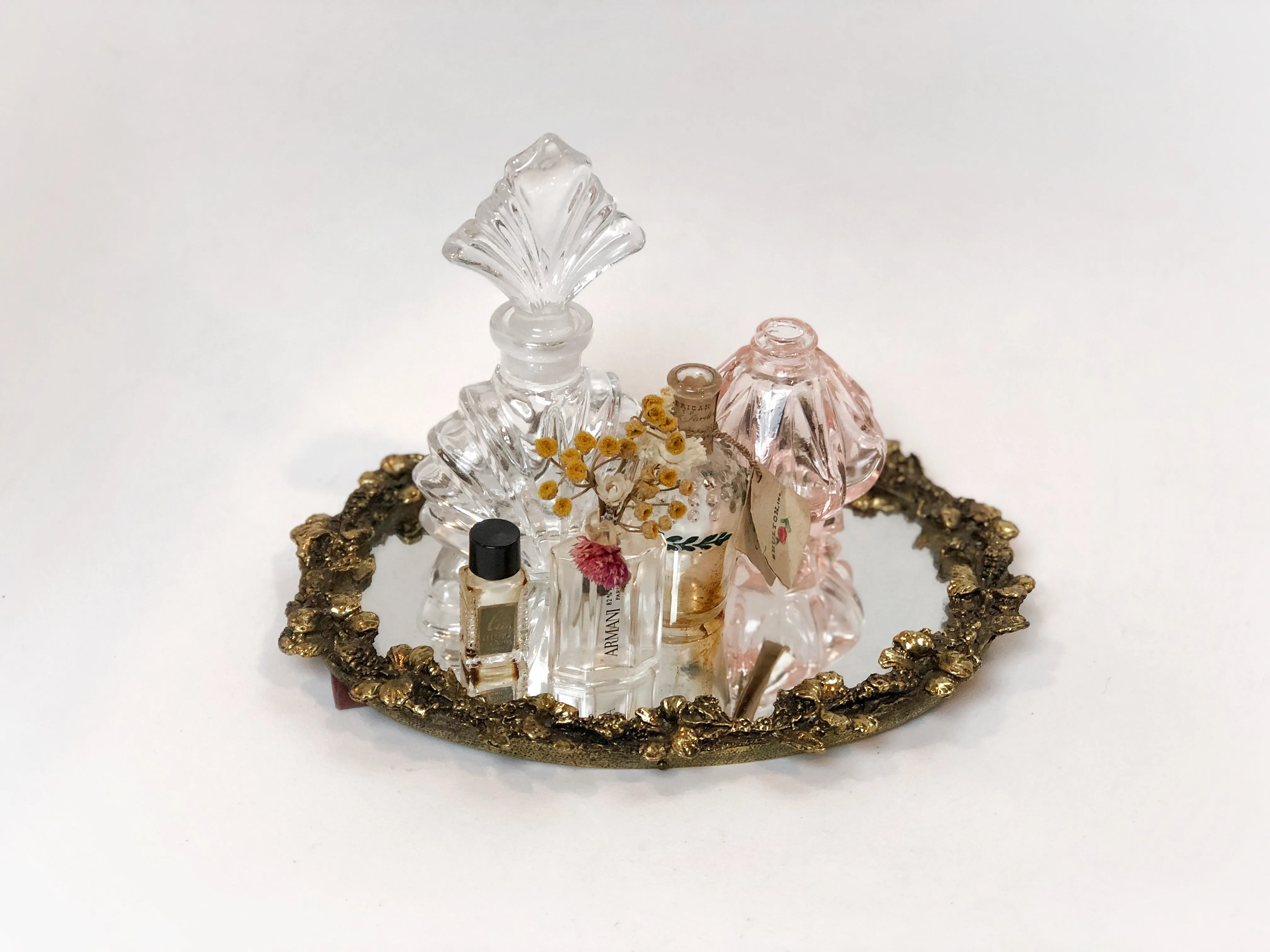 Blooming Fuchsia Mirror Tray