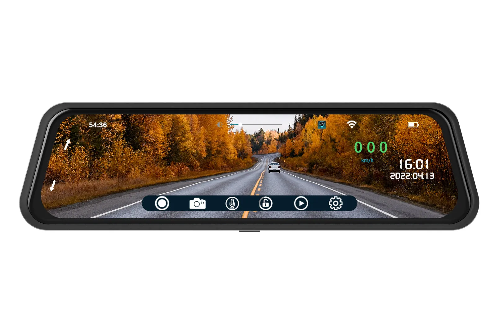 BOYO VTR93MHD - Vehicle HD Backup Camera/DVR System with 9.36” Rear-View Mirror Monitor, Front and Rear-View Cameras for Car, Truck, SUV and Van