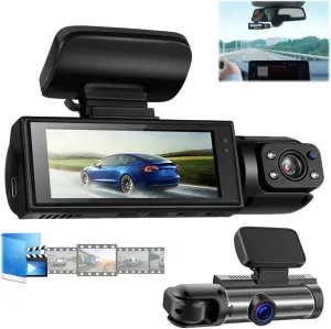 classic Sherum Dash Cam, Shirem Autopulsex Dash Camera for Cars, Dashcam Front and Rear Camera, 1080p Night Vision Car Driving Recorder, 24h Parking Mode, Car Accessories (WiFi DashCam 32G Memory Card)