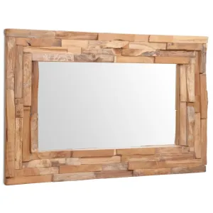 Decorative Teak Wood Mirror Rectangular