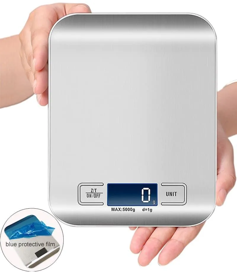 Digital Kitchen Scale in Silver and Pink