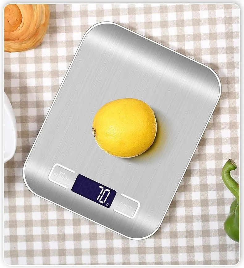 Digital Kitchen Scale in Silver and Pink