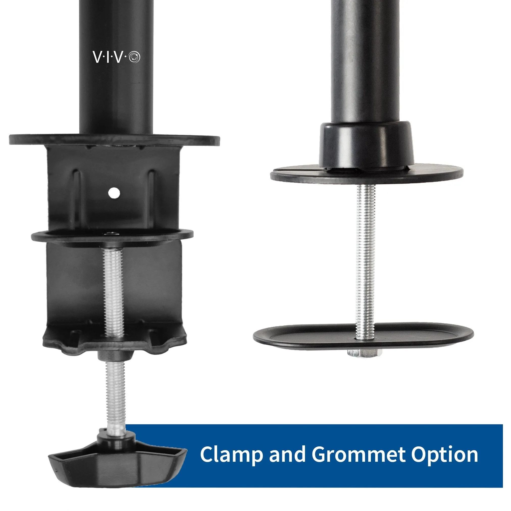 Dual Vertical Monitor Desk Mount