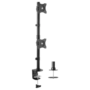 Dual Vertical Monitor Desk Mount