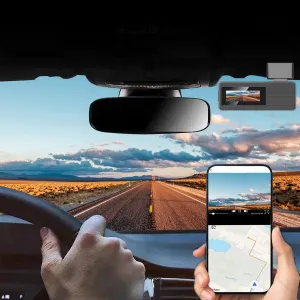 essential Hidden HD 1080P Dash Cam 2.4G/5G WiFi Driving Recorder For Cars 170 Degree Wide-Angle Lens Parking Monitor HD Night Vision Gravity Sensor And Loop Recording