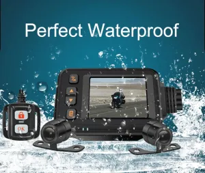 everyday 1080P HD 2 INCH Dual Camera Motorcycle DVR Dash Cam Driving Recorder Waterproof