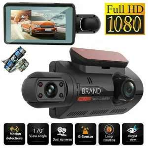 everyday Dual Car Dash Cam, 1080P Car Dashboard Camera with Night Vision, Car DVR Drive Recorder