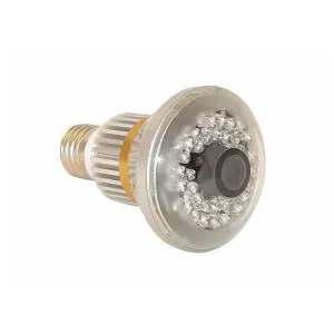 Fake Garden Light Bulb Motion Activated Nightvision Security Camera DV