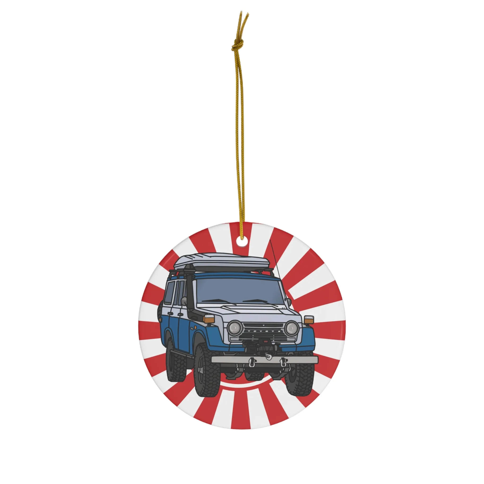 FJ55 Land Cruiser Christmas Tree Ornaments - Reefmonkey Artist Christopher Marshall