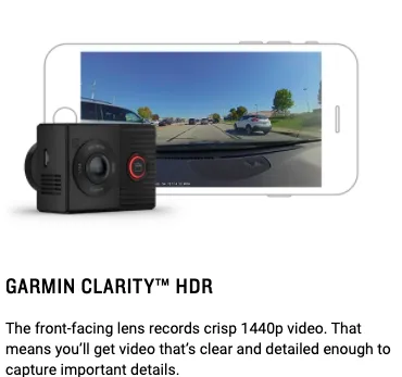 Garmin Dash Cam™ Tandem