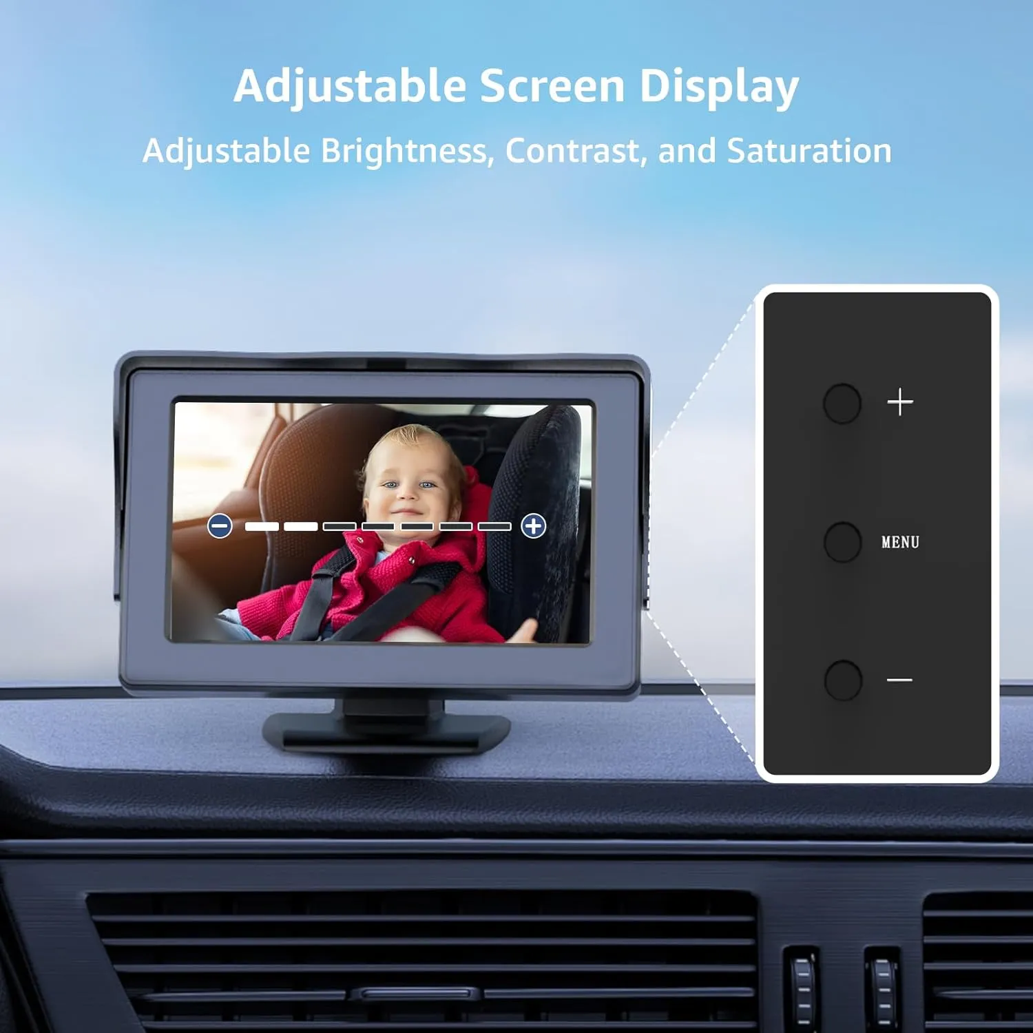 GROWNSY Baby Car Camera with Astronaut Lens