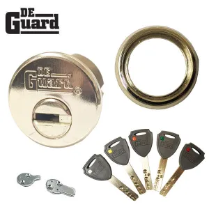 Key Controlled - Mortise Cylinder- 1" - 206 Keyway - US3 - Polished Brass