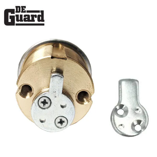 Key Controlled - Mortise Cylinder- 1" - 206 Keyway - US3 - Polished Brass