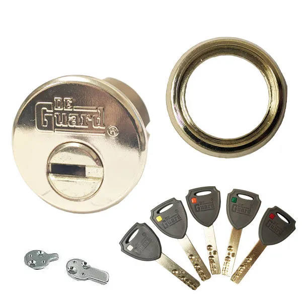 Key Controlled - Mortise Cylinder- 1" - 206 Keyway - US3 - Polished Brass