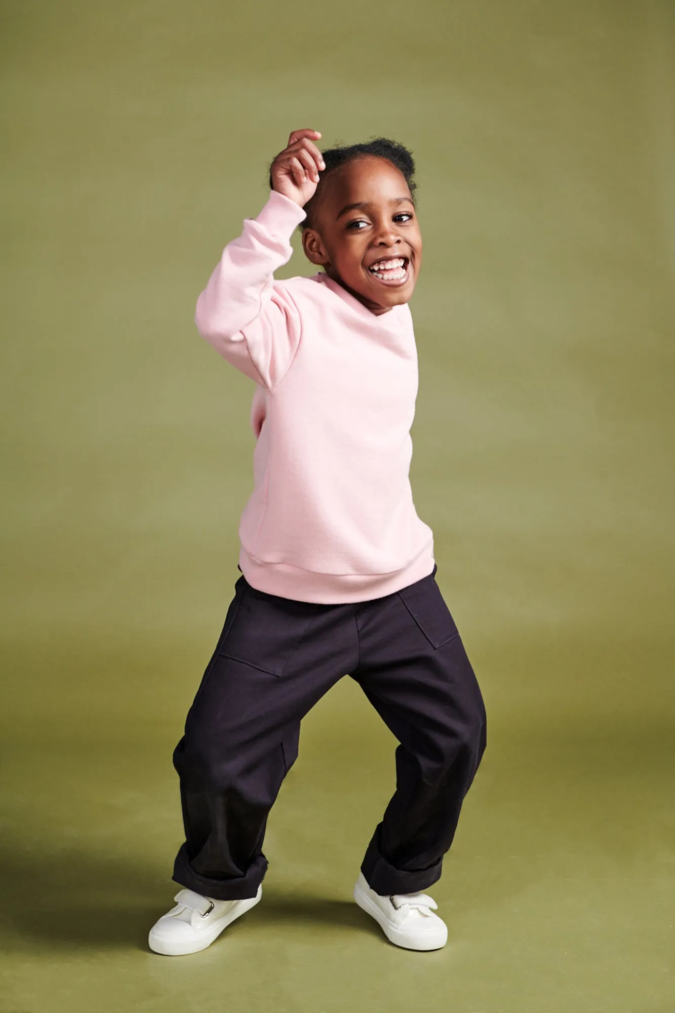 Kids Cam Relaxed Twill Trousers Plastic Free - Navy
