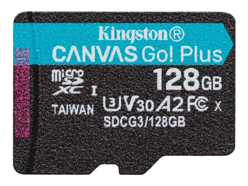 Kingston Flash Memory Card Canvas Go Plus - Microsdxc Uhs-I - 128 Gb