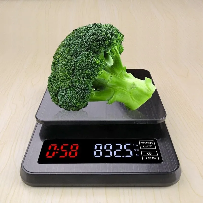 LCD Digital Electronic Drip Coffee Scale with Timer