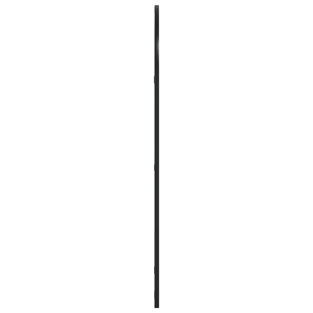 Le Caen | Large Black Arch Grid Wall Mirror 23.6"x39.4" Arch Iron