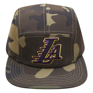 LOS ANGELES LAKERS 5 PANEL LOGO CAMO HAT (CAMO)