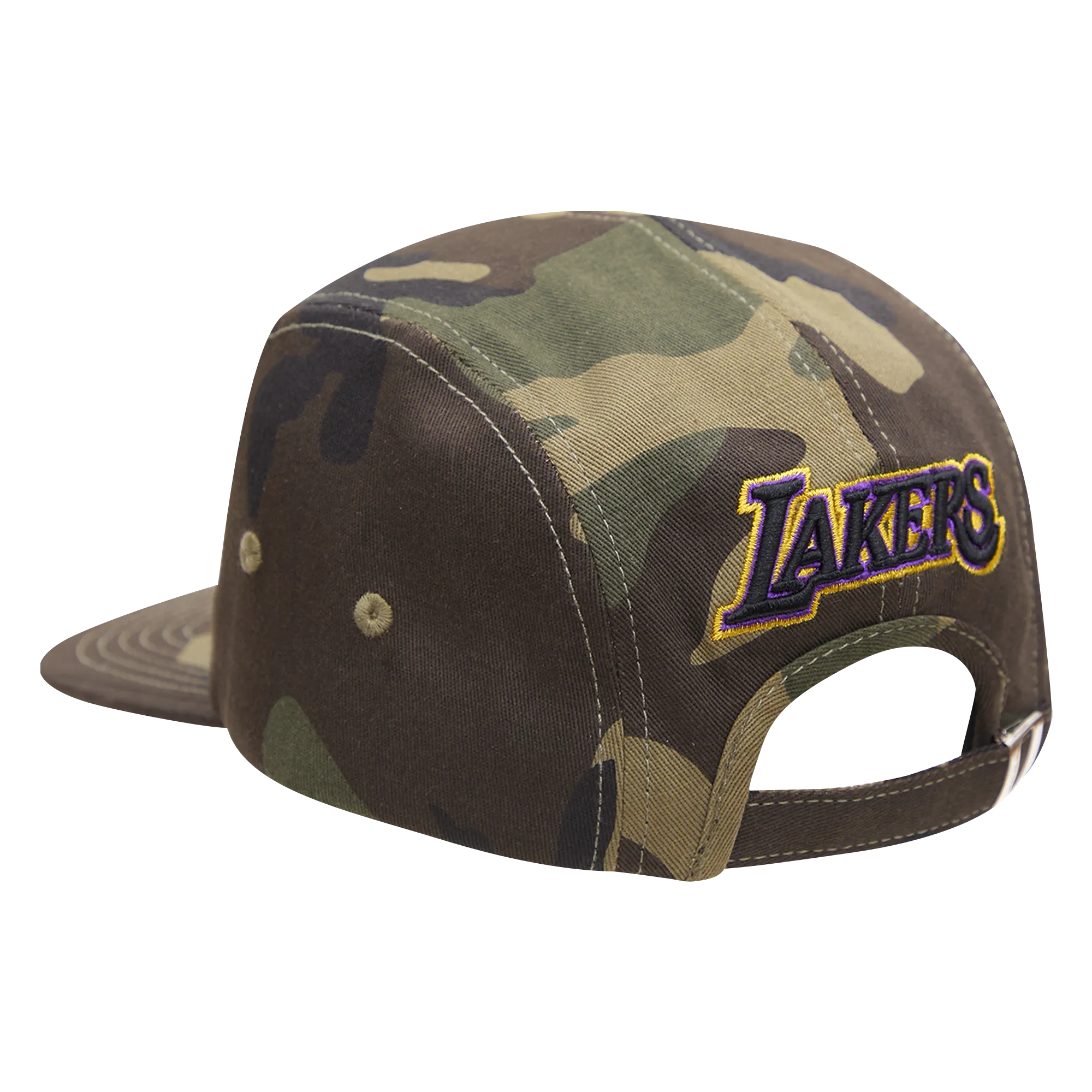 LOS ANGELES LAKERS 5 PANEL LOGO CAMO HAT (CAMO)