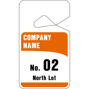 Mirror TAG parking permit sign