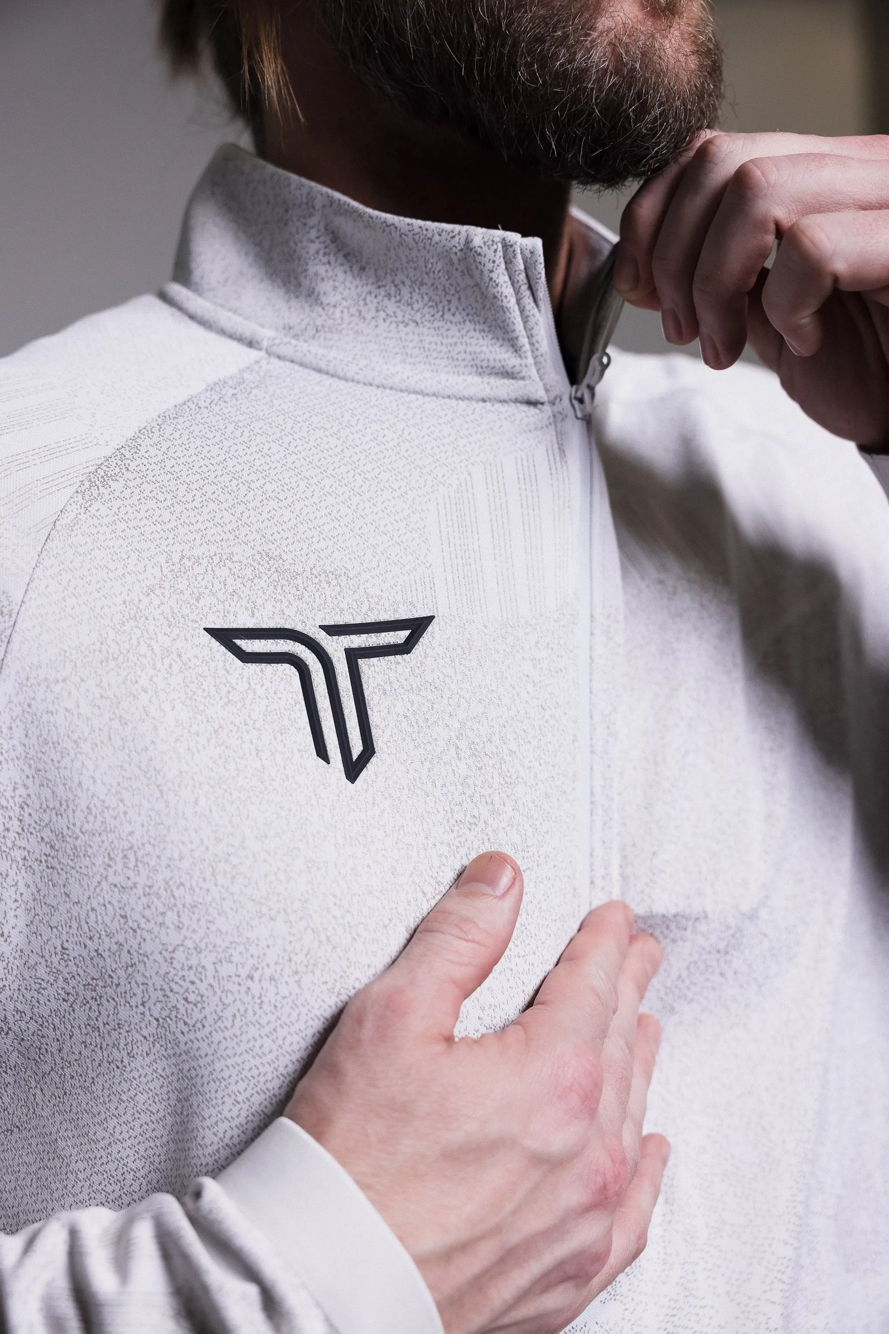 Night Vision Quarter Zip - White