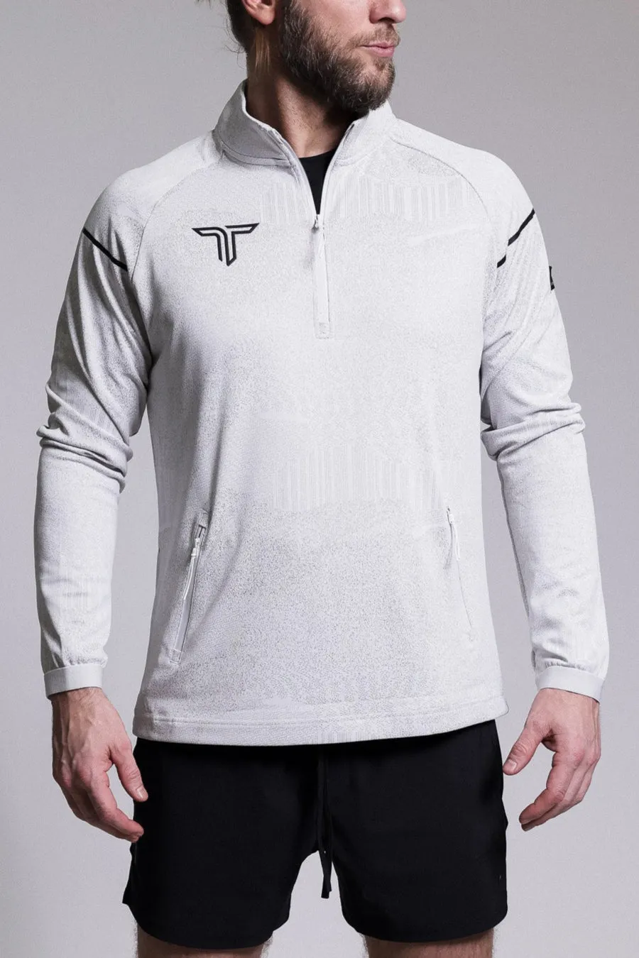 Night Vision Quarter Zip - White