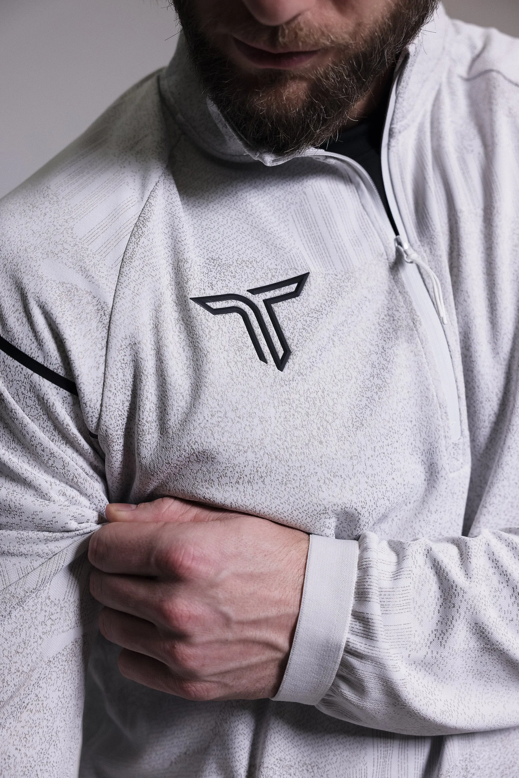 Night Vision Quarter Zip - White