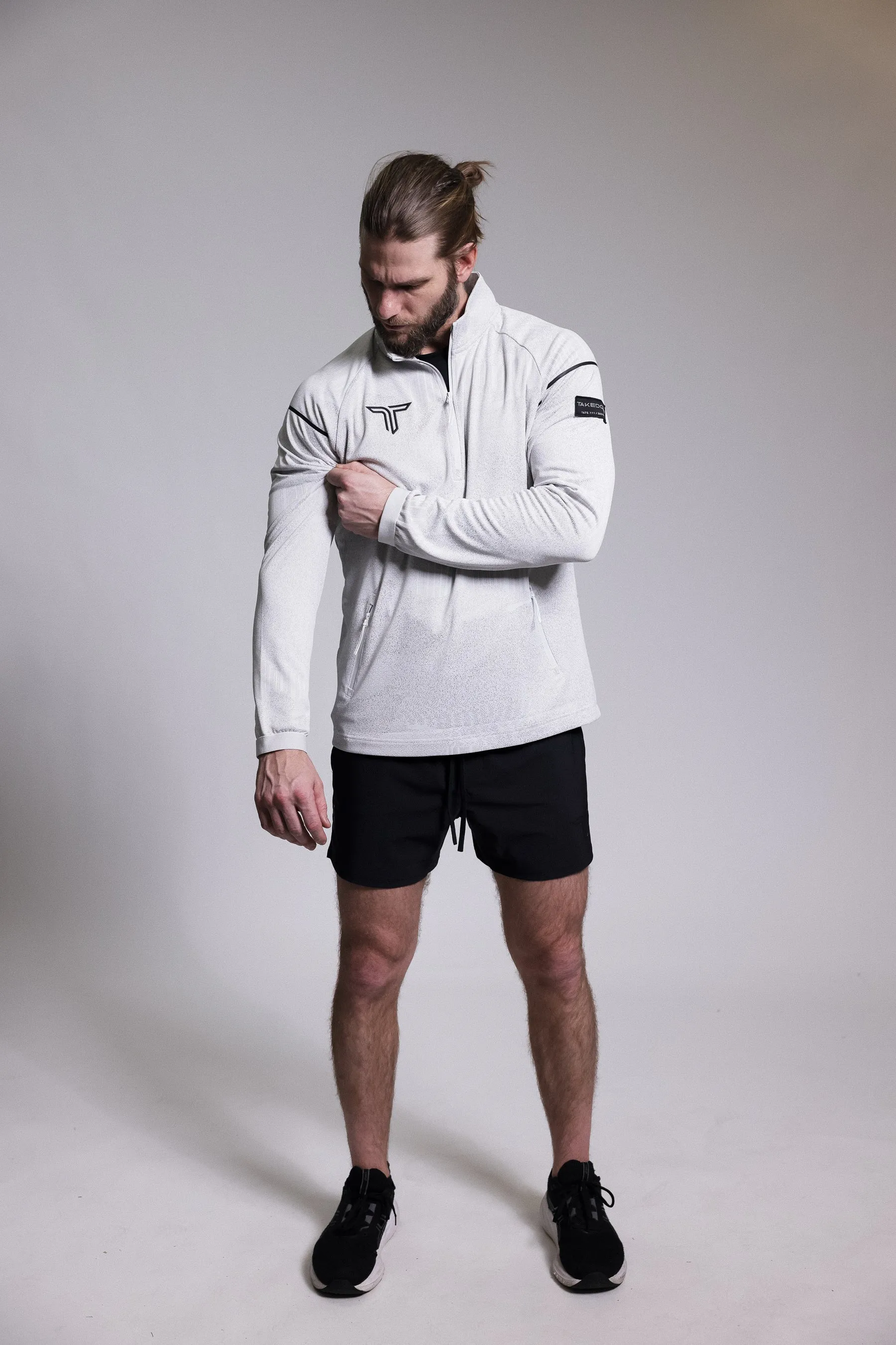 Night Vision Quarter Zip - White