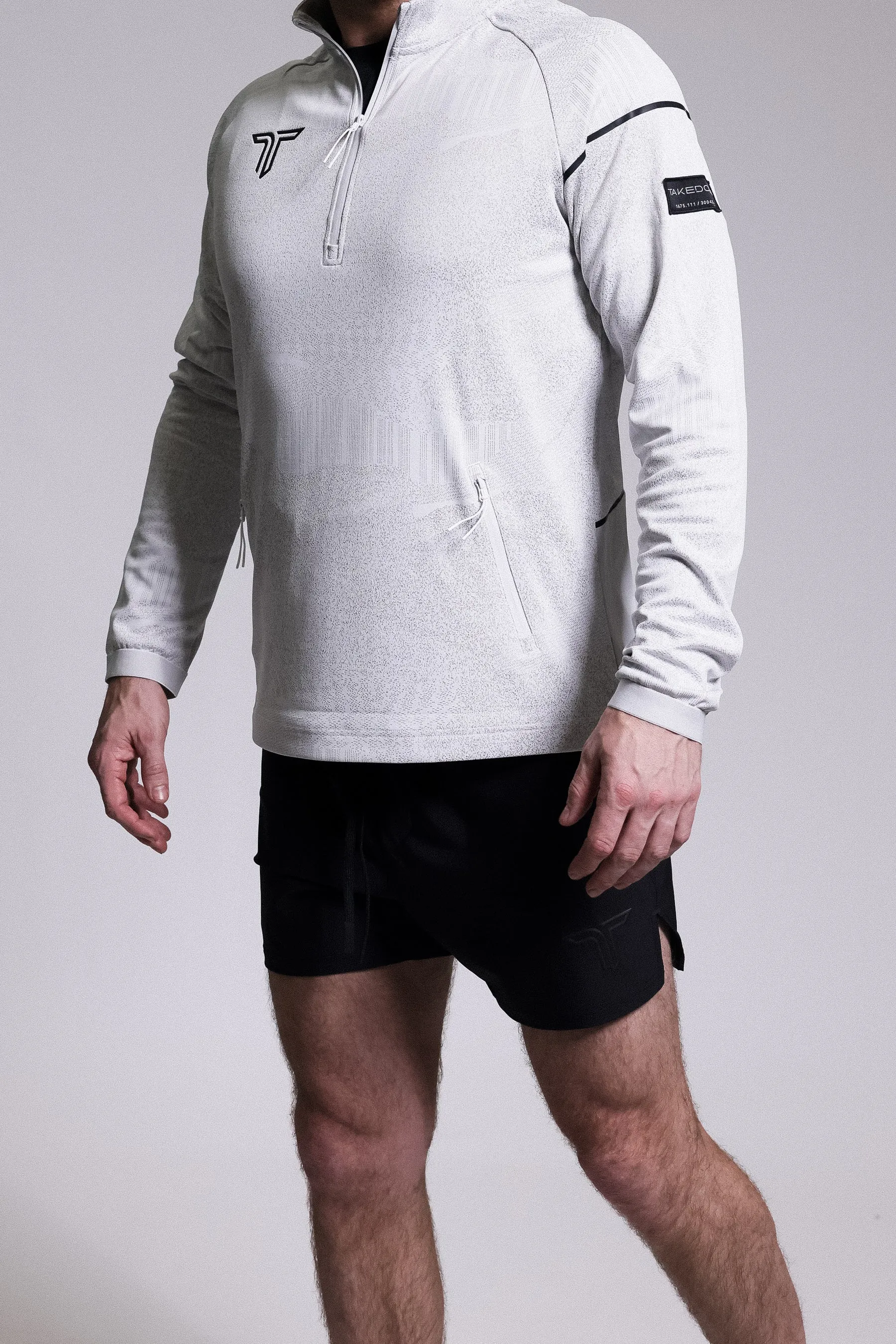 Night Vision Quarter Zip - White