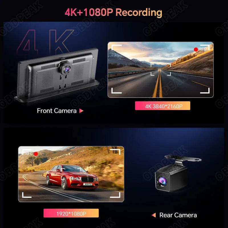 Certainly! Here’s an optimized title for the e-commerce product:

OBDPEAK K2 Pro 11.3-Inch 4K Car DVR Dashcam - High-Resolution Driving Recorder with Advanced Features

This title includes modifiers that highlight the products key features and specifications.