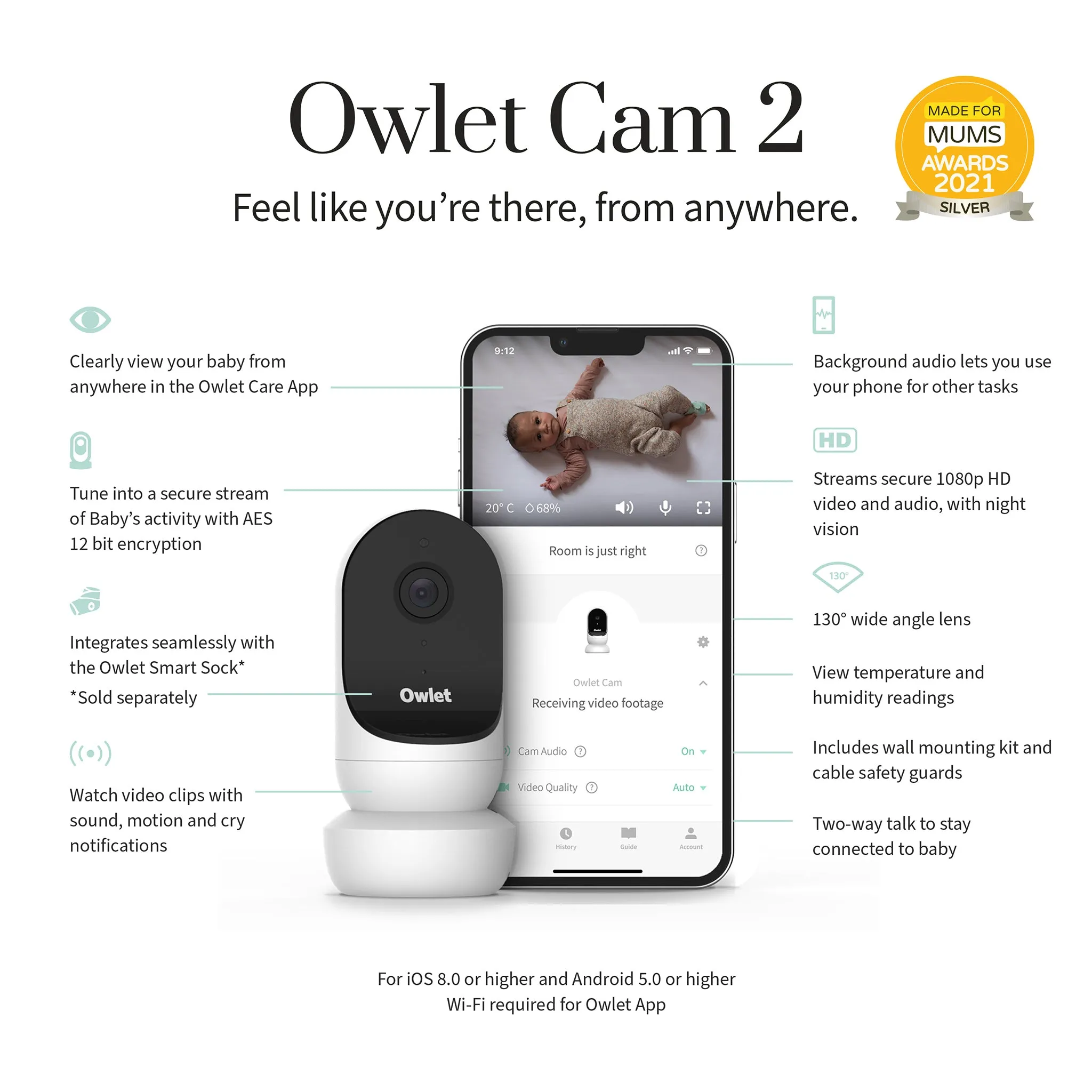 Owlet Cam 2 Baby Monitor Camera